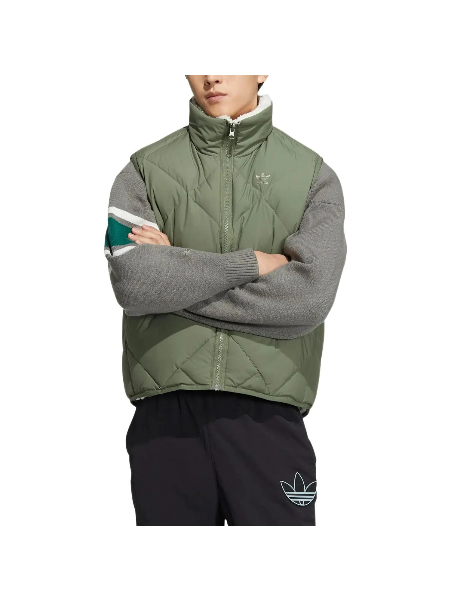 Жилет унисекс Adidas Originals Down — изображение 3 из 5, зеленый