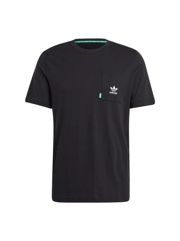 Футболка originals essentials+ made with hemp t-shirt 'black' Adidas — изображение 1 из 4, черный