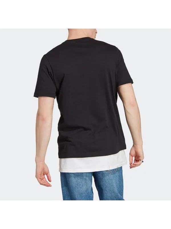 Футболка originals essentials+ made with hemp t-shirt 'black' Adidas — изображение 3 из 4, черный