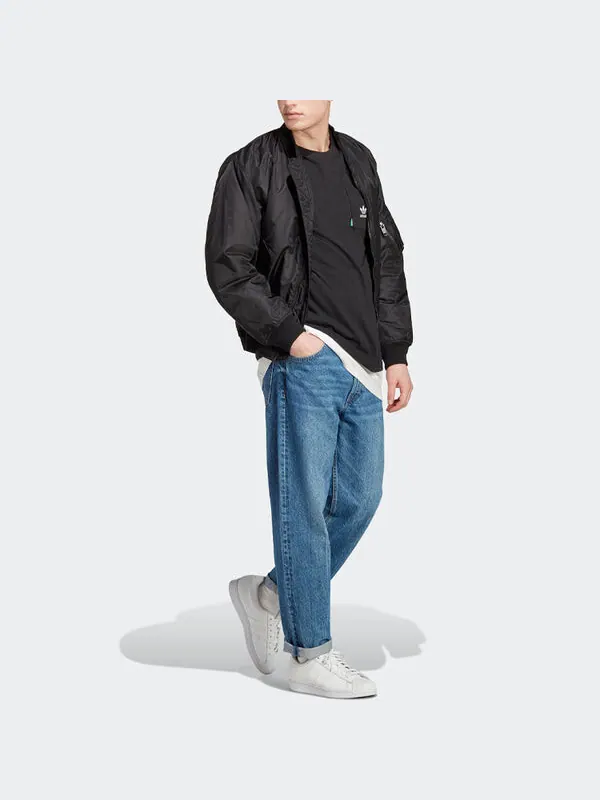 Футболка originals essentials+ made with hemp t-shirt 'black' Adidas — изображение 4 из 4, черный