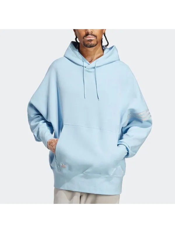 Толстовка adidas originals Adicolor Neuclassics Hoodie 'Clear Sky' — изображение 2 из 4, прозрачный