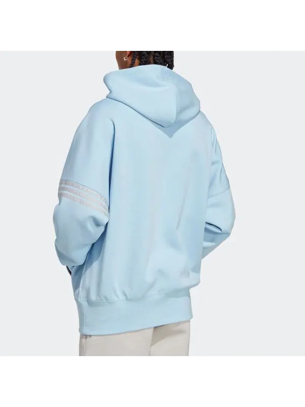 Толстовка adidas originals Adicolor Neuclassics Hoodie 'Clear Sky' — изображение 3 из 4, прозрачный