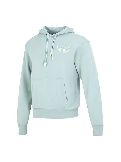 Толстовка adidas originals Adicolor Hoodie 'Hazy Green' — изображение 1 из 4, зеленый