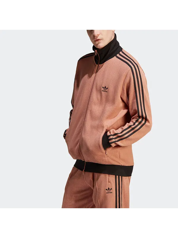 Куртка adidas originals Adicolor Classics Waffle Beckenbauer Track Jacket 'Clay Strata' — изображение 4 из 4, черный