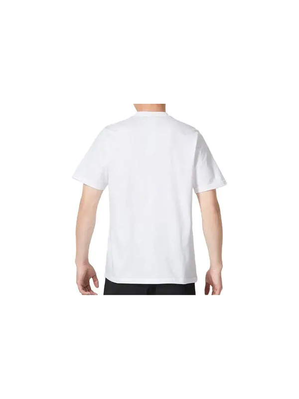 Футболка adidas Multi Linear Graphic Short Sleeve T-Shirt 'White' — изображение 2 из 2, белый/черный/серый