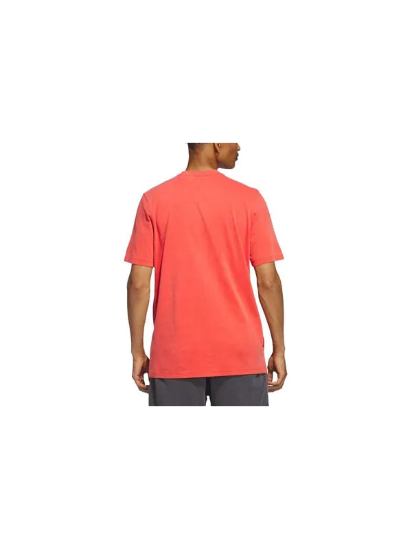Футболка adidas originals Featherweight Shmoofoil Tee 'Preloved Red' — изображение 2 из 4, красный
