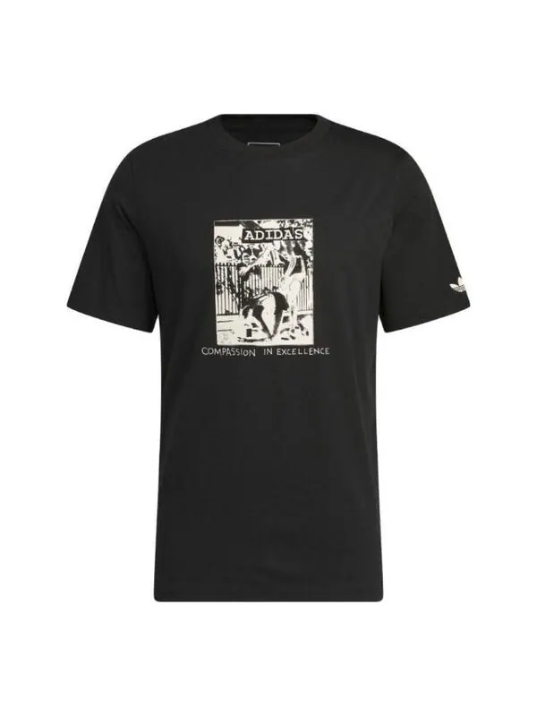 Футболка adidas originals Dill Compassion T-shirt 'Black' — изображение 1 из 4, черный