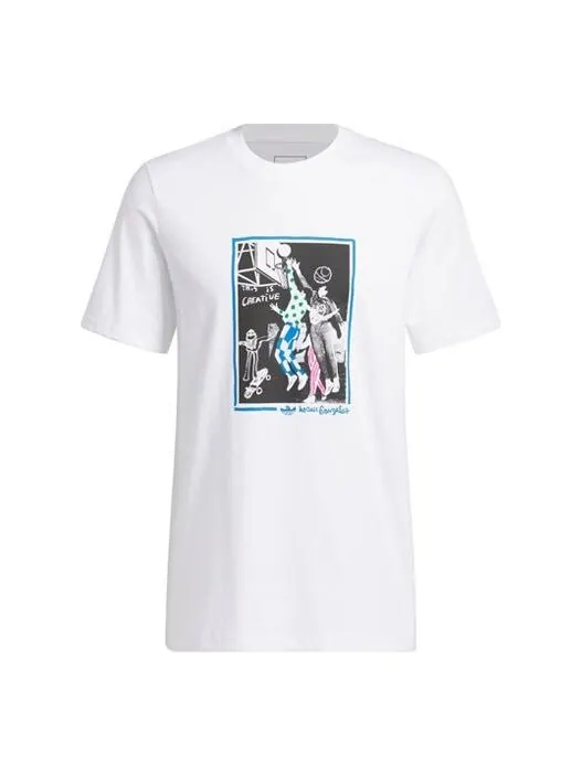 Футболка Adidas Originals Graphic Shmoofoil Tee 'White' — изображение 1 из 4, белый