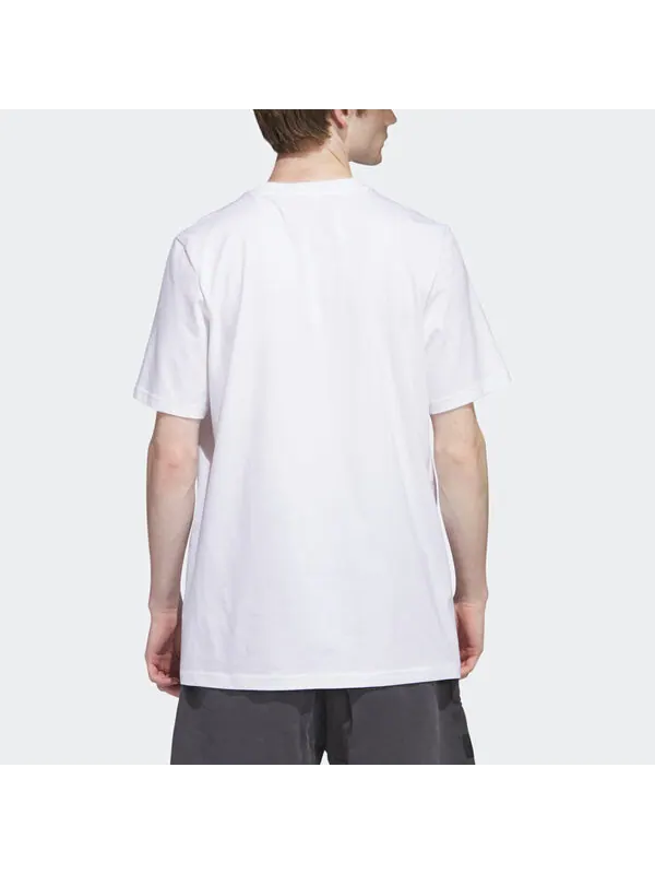 Футболка Adidas Originals Graphic Shmoofoil Tee 'White' — изображение 3 из 4, белый