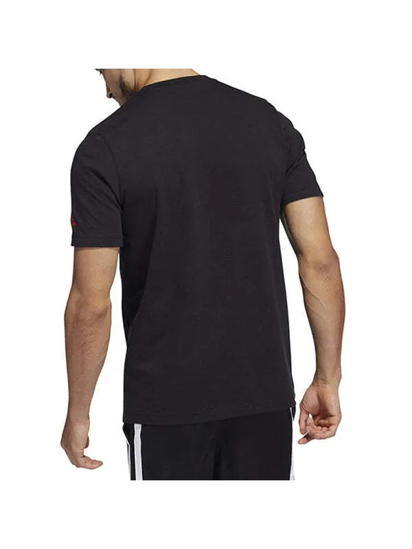 Футболка Men's adidas Rose Logo Cartoon Ross Pattern Printing Athleisure Casual Sports Round Neck — изображение 4 из 4