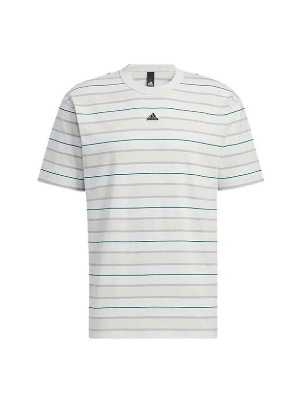 Футболка полосатая футболка Adidas — изображение 1 из 3, белый