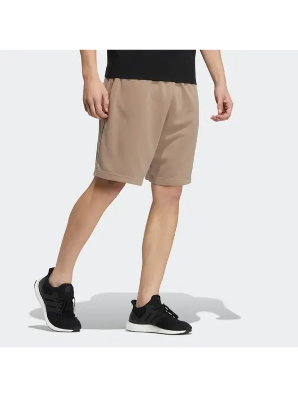 Шорты однотонные с логотипом и принтом, со шнуровкой, прямые шорты Adidas — изображение 3 из 3, коричневый
