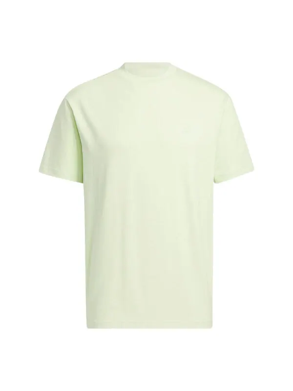Футболка adidas neo Solid Color Round Neck Sports Short Sleeve Light Green T-Shirt — изображение 1 из 4, мульти