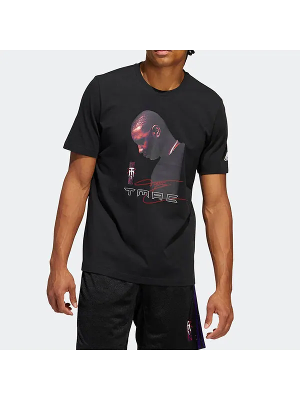 Футболка Men's adidas Character Printing Athleisure Casual Sports Short Sleeve Black T-Shirt — изображение 2 из 4, мульти
