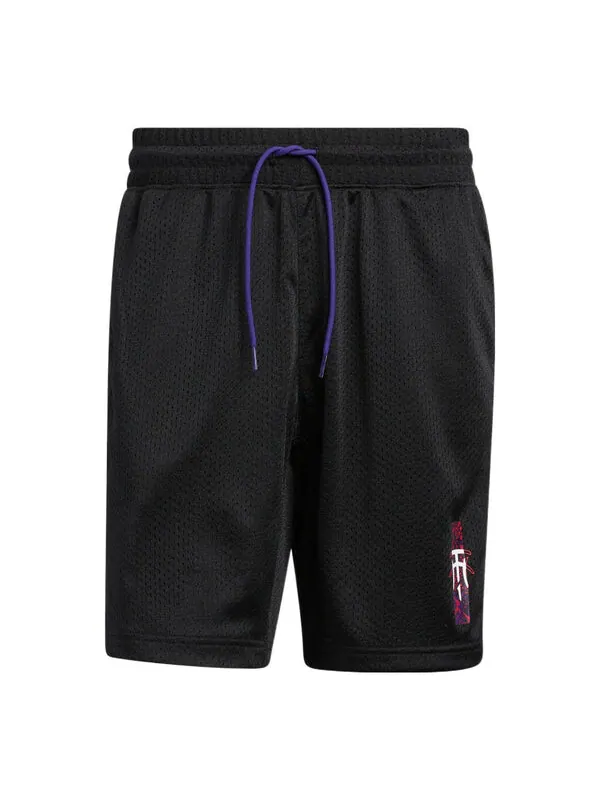 Шорты men's stripe printing lacing sports shorts black Adidas — изображение 1 из 4, мульти