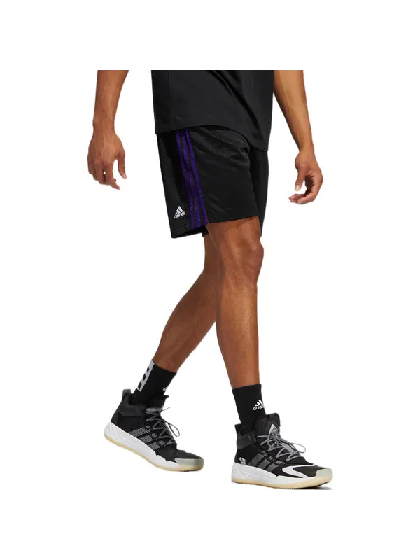 Шорты men's stripe printing lacing sports shorts black Adidas — изображение 4 из 4, мульти