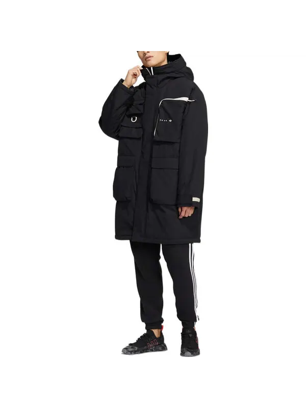 Куртка rifta padded jacket 'black' Adidas — изображение 2 из 4, черный