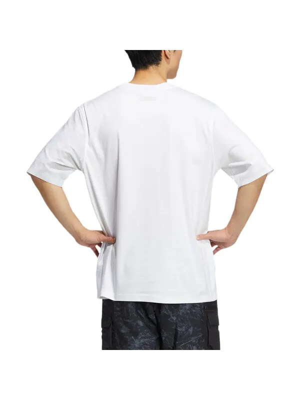 Футболка adidas originals In Motion Short Sleeve T-shirt 'White' — изображение 3 из 4, белый