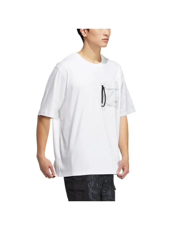 Футболка adidas originals In Motion Short Sleeve T-shirt 'White' — изображение 4 из 4, белый