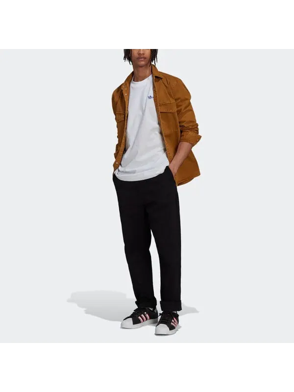 Футболка adidas originals Casual Solid Color Back Large Long Sleeves White — изображение 2 из 4, мульти