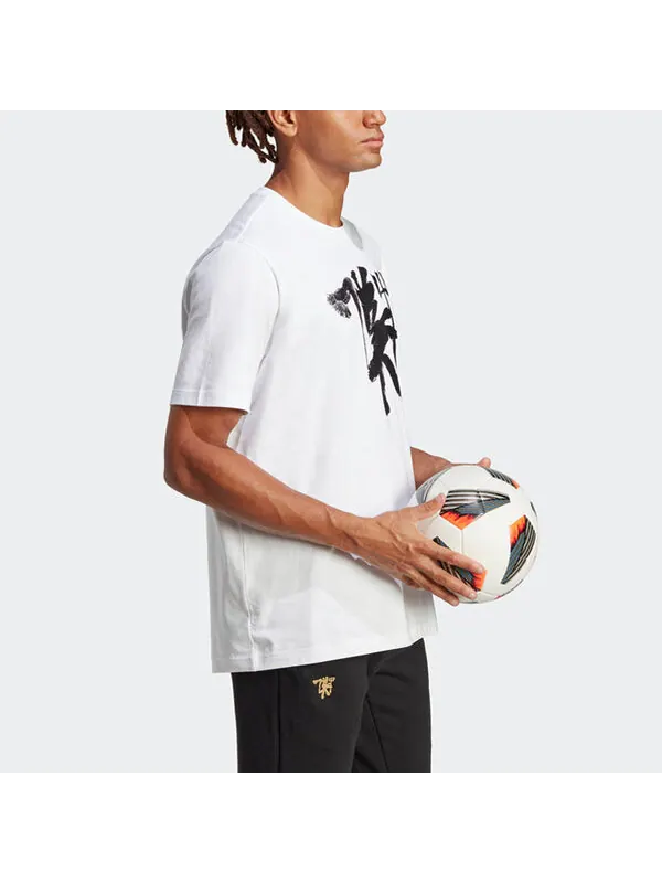 Футболка manchester united китайская история футболка Adidas — изображение 4 из 4, белый/черный