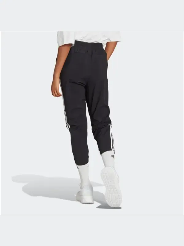 Брюки Essentials 3 полоски тканые брюки 7 8 азиатские размеры Adidas — изображение 3 из 3, черный