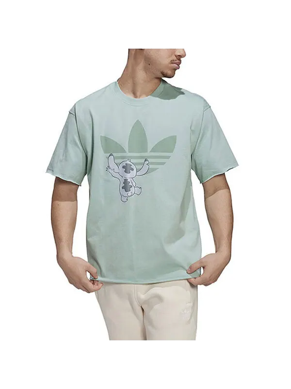 Футболка adidas originals x Disney Crossover Cartoon Pattern Printing Short Sleeve Couple Style — изображение 2 из 4, мульти