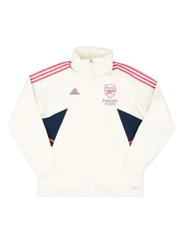 Куртка 2022 2023 arsenal rain jacket Adidas — изображение 1 из 2, белый