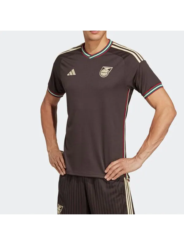 Футболка Ямайка 23 выездная майка Adidas — изображение 3 из 4, коричневый