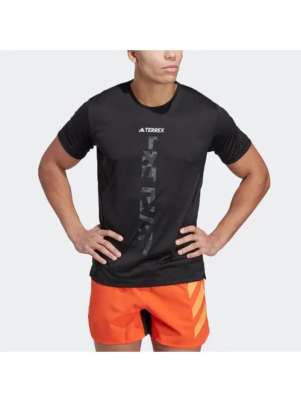 Футболка terrex agravic trail running tee Adidas — изображение 2 из 4, черный