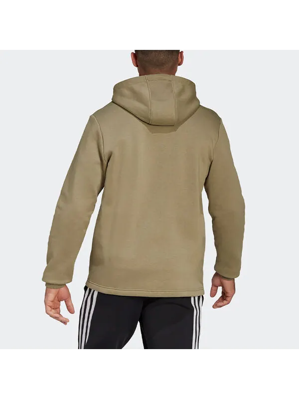 Куртка adidas Solid Color Zipper Long Sleeves Sports Hooded Jacket light green — изображение 3 из 4, светлый зеленый