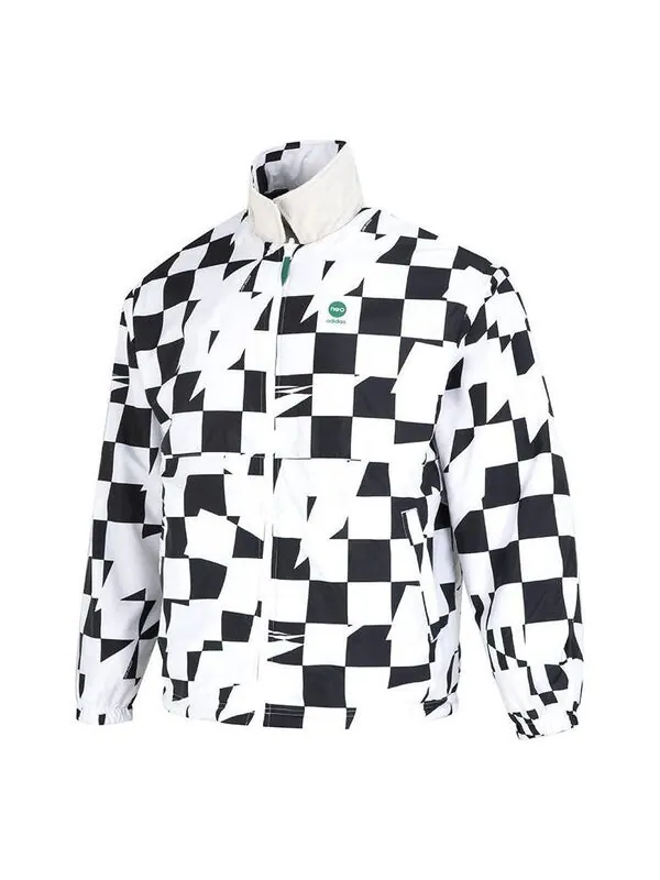 Куртка adidas NEO U Vbe Rev Jacket 'White Black' — изображение 1 из 4, белый/черный