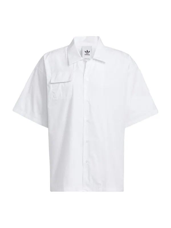 Рубашка adidas originals Speed Ss Shirt Smiling Face Pattern Embroidered Solid Color Short Sleeve — изображение 1 из 4