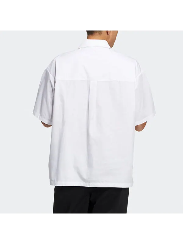 Рубашка adidas originals Speed Ss Shirt Smiling Face Pattern Embroidered Solid Color Short Sleeve — изображение 3 из 4