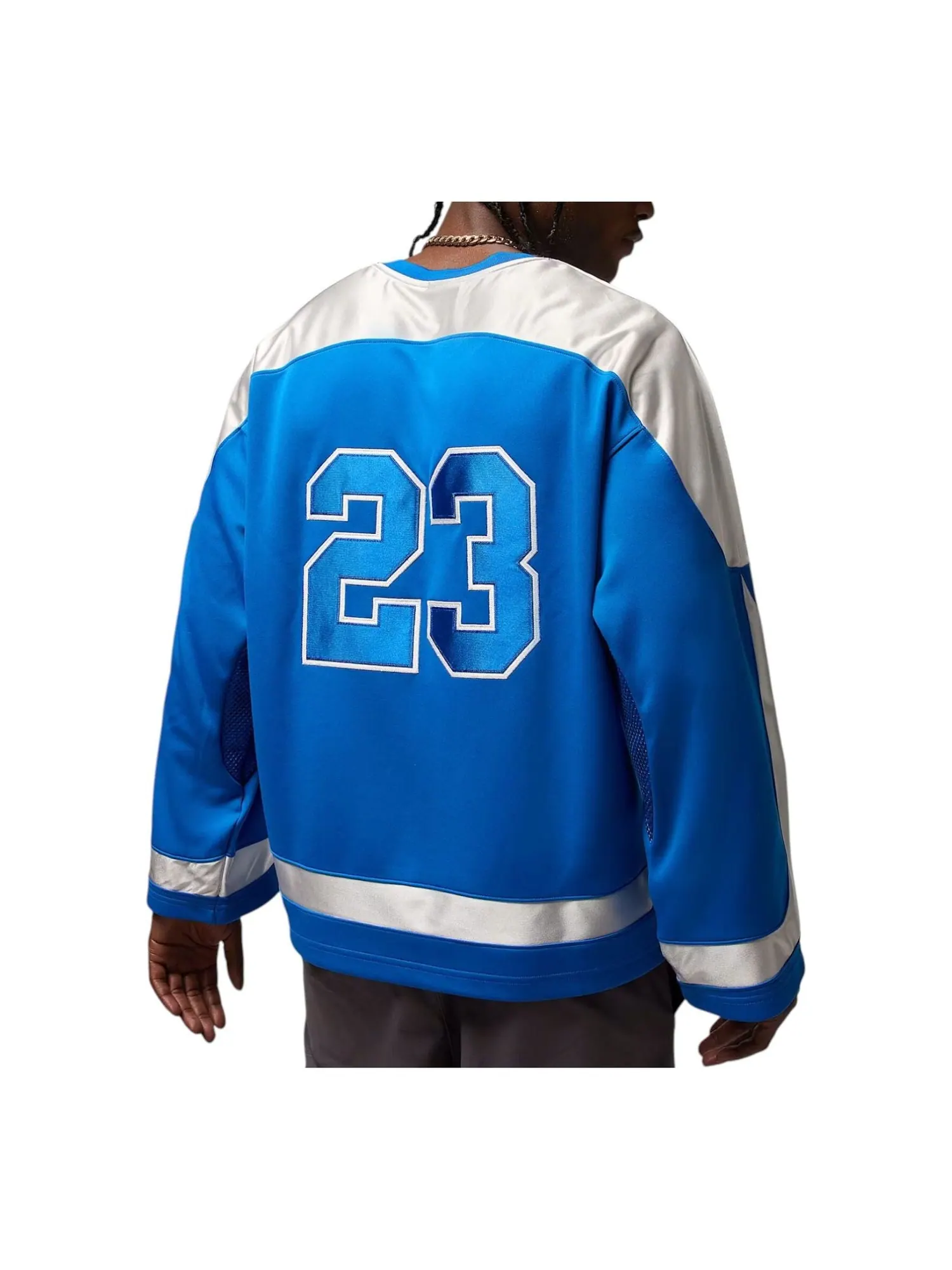 Джерси Air Jordan Brooklyn Oversized-Fit Jersey 'Sport Blue Sail' — изображение 2 из 2, синий