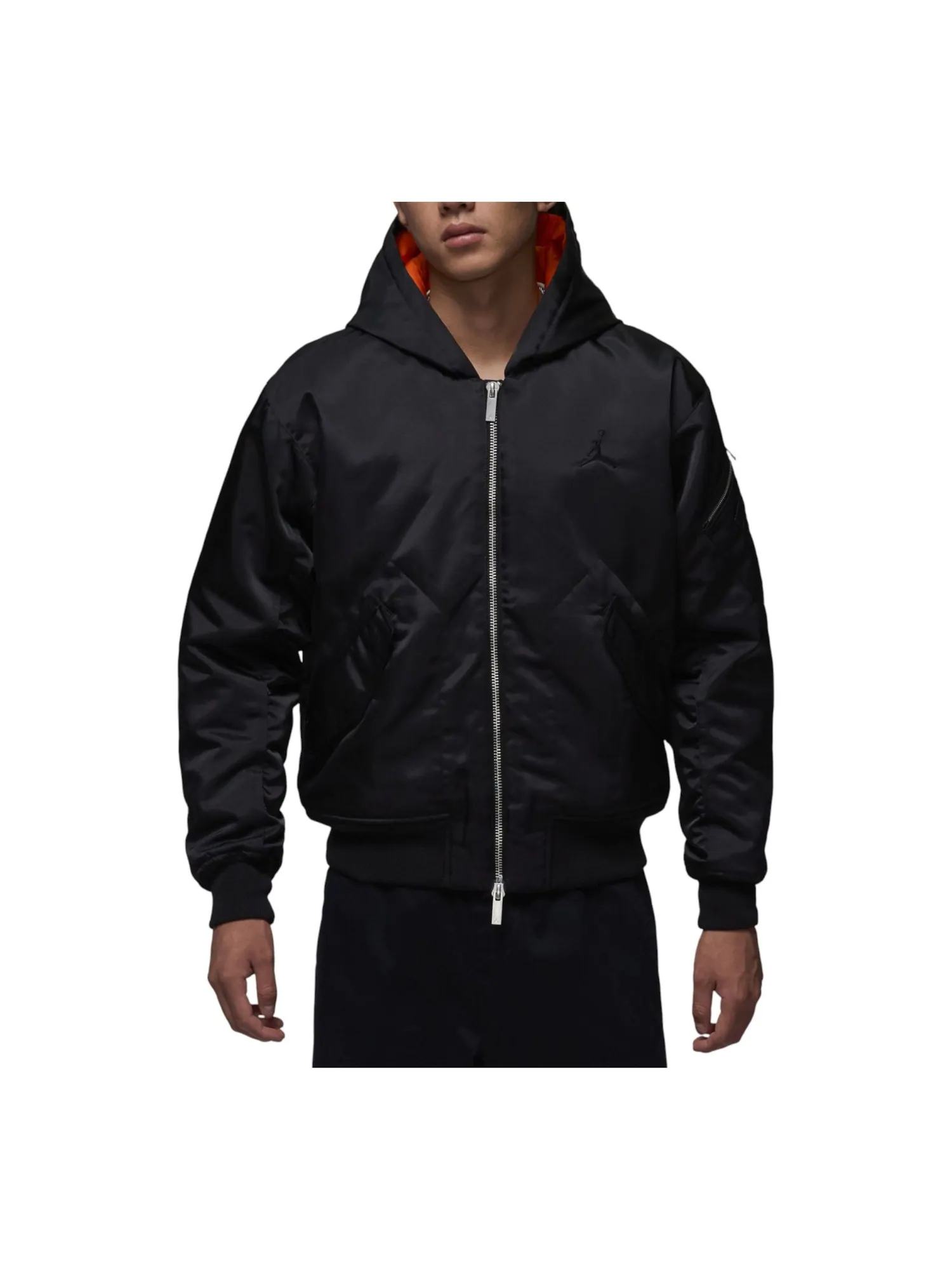 Куртка Air Jordan Renegade Flight Therma-Fit Hooded Jacket 'Black Starfish' — изображение 1 из 4, черный