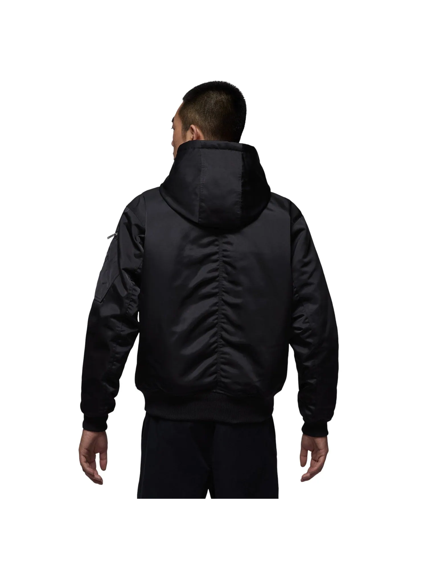 Куртка Air Jordan Renegade Flight Therma-Fit Hooded Jacket 'Black Starfish' — изображение 2 из 4, черный