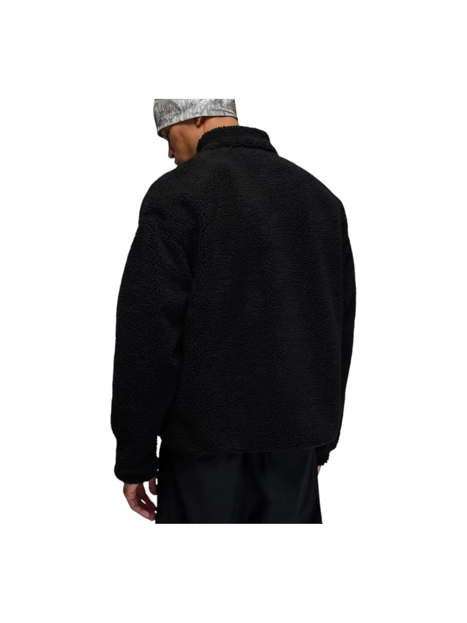 Куртка Air Jordan Flight Mountainside Faux Fur Jacket 'Black White' — изображение 2 из 2, черный