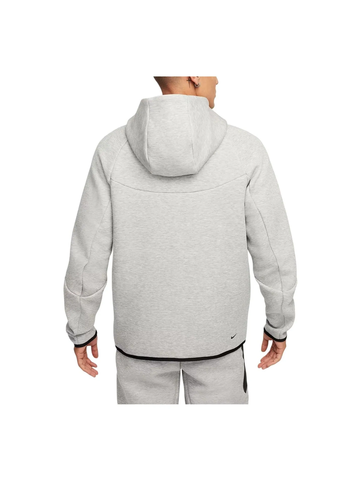 Куртка-ветровка Nike Tech Fleece Windrunner на молнии, цвет «Темно-серый меланж» — изображение 2 из 2