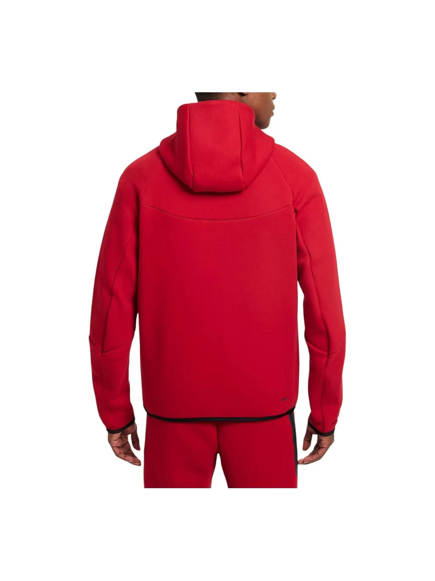 Куртка Nike Tech Fleece Windrunner Full-Zip Jacket 'Gym Red Black' — изображение 2 из 2, красный