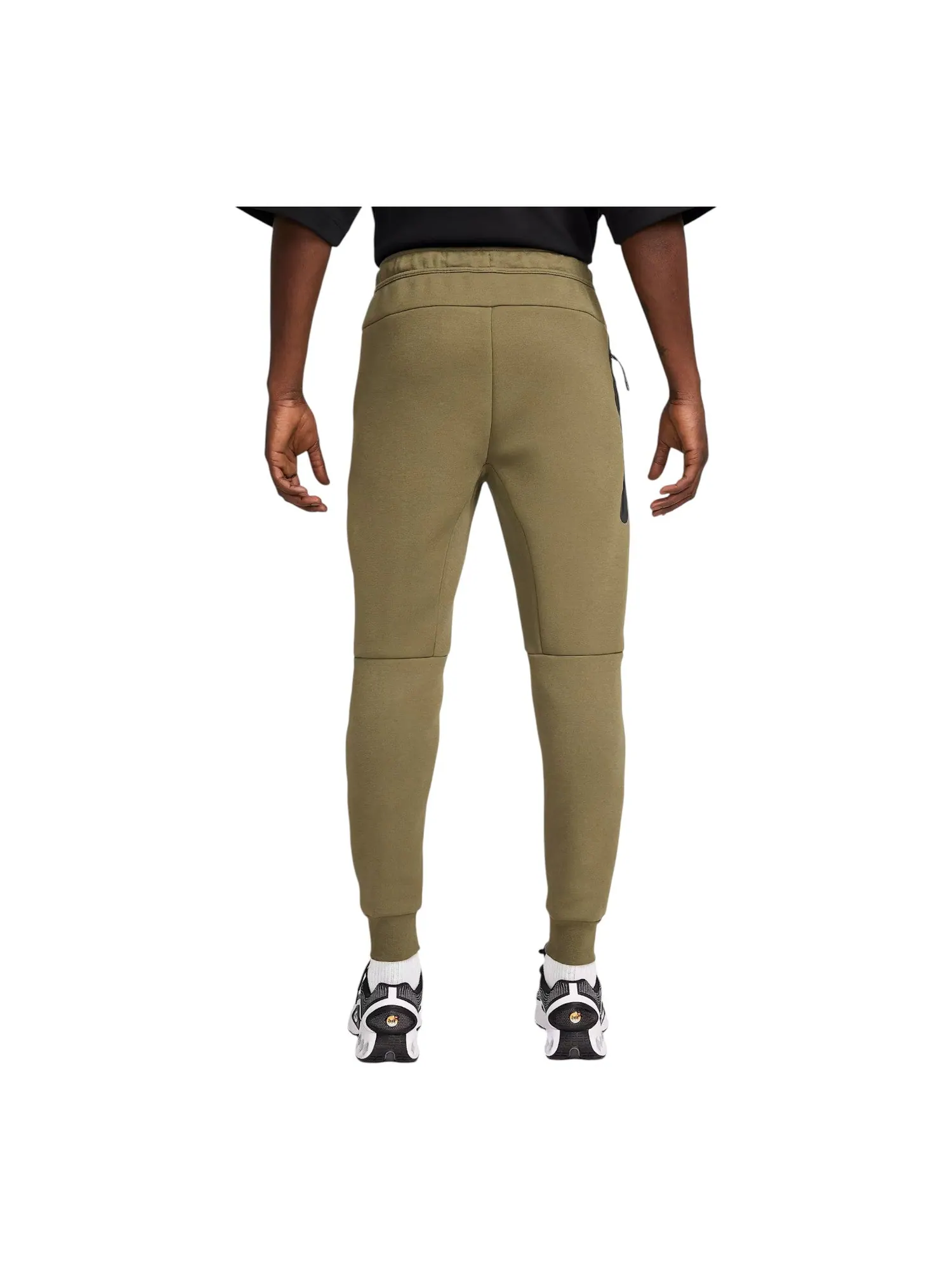 Спортивные брюки Nike Tech Fleece Joggers — изображение 3 из 3, оливковый/светлый/черный