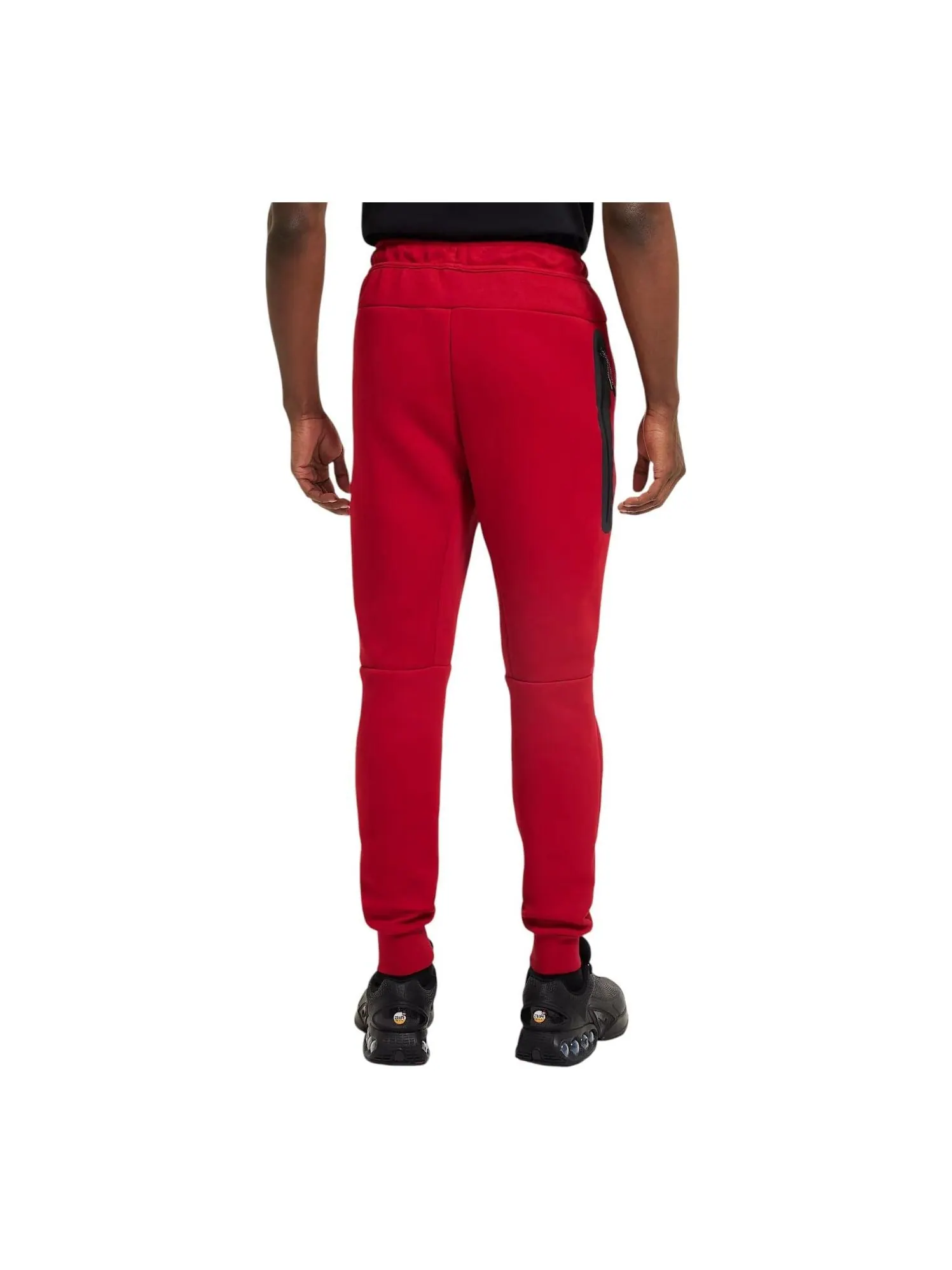 Спортивные брюки Nike Tech Fleece Joggers 'Gym Red Black' — изображение 2 из 2, красный/черный