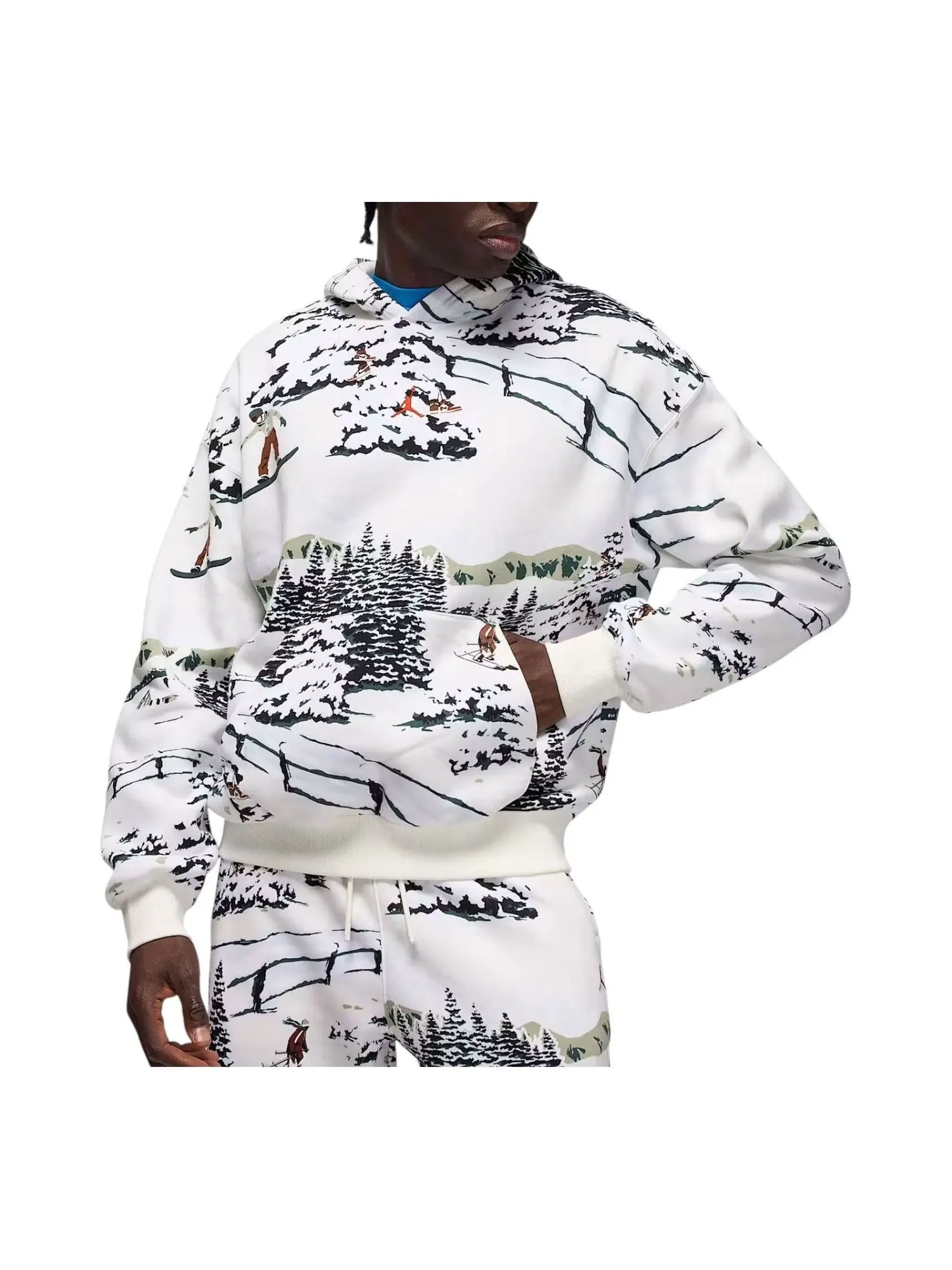 Худи Air Jordan Holiday 2025 Brooklyn Fleece — изображение 1 из 2, белый