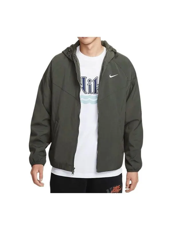 Куртка windrunner jacket 'black' Nike — изображение 1 из 2, черный