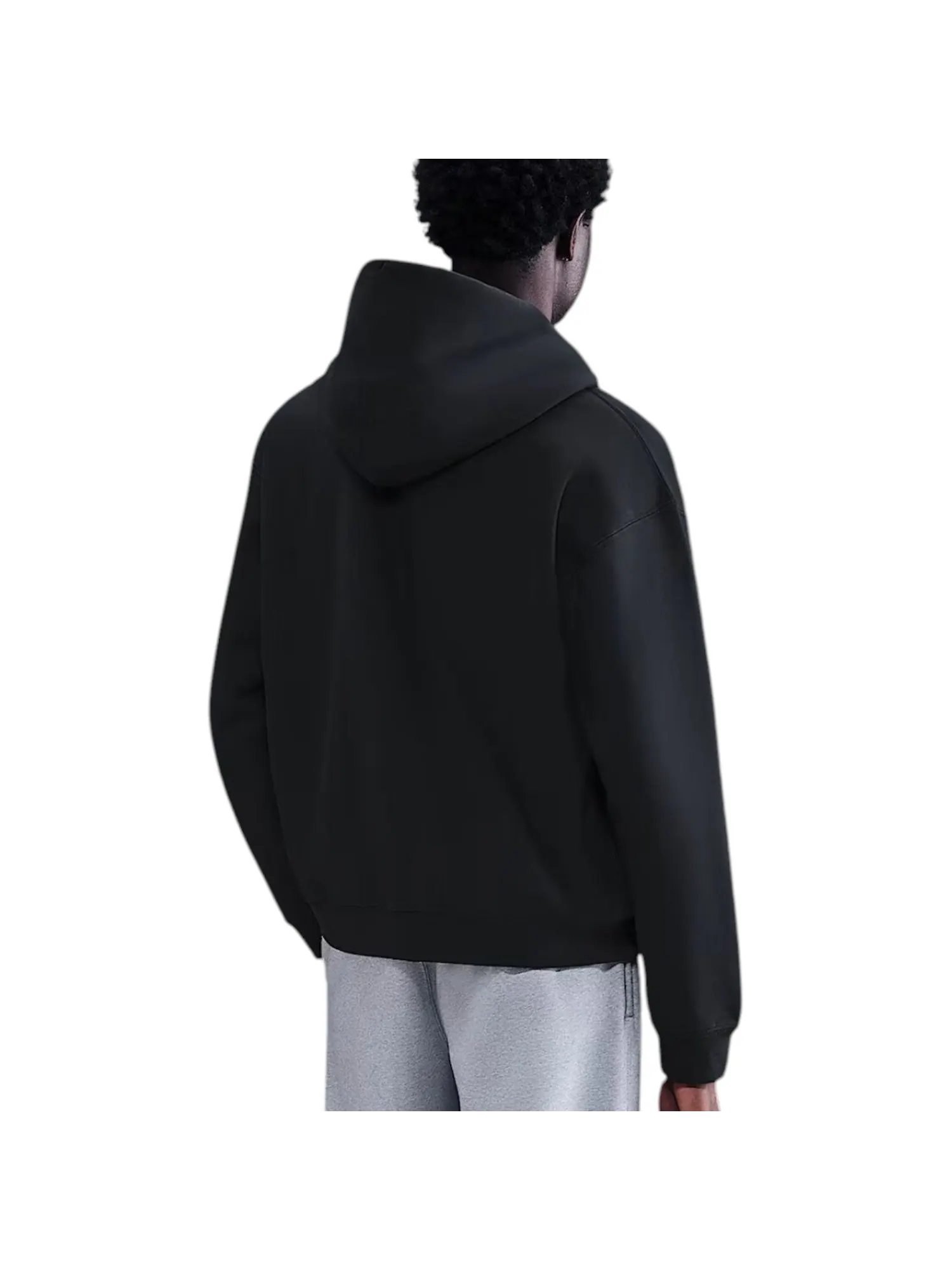Толстовка Nike Solo Swoosh на молнии из флиса — изображение 2 из 2, черный/белый