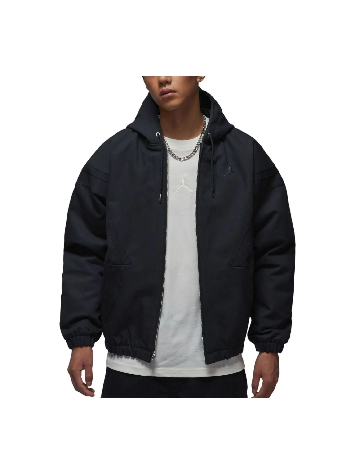 Куртка Air Jordan Flight Draft Jacket 'Off Noir Black' — изображение 1 из 4, черный
