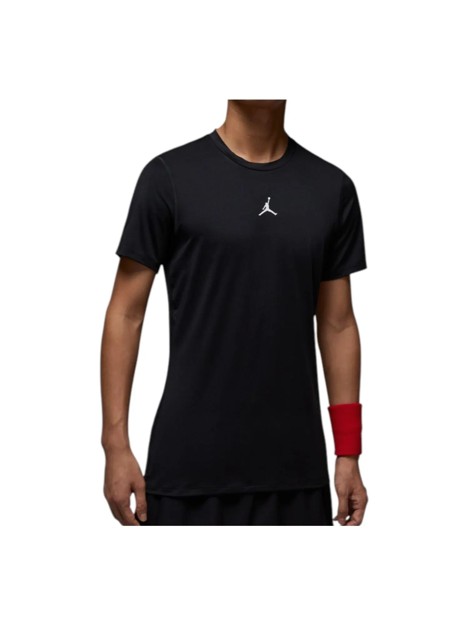 Футболка Air Jordan Sport Dri-Fit Short-Sleeve Base Layer Top 'Black' — изображение 1 из 3, черный