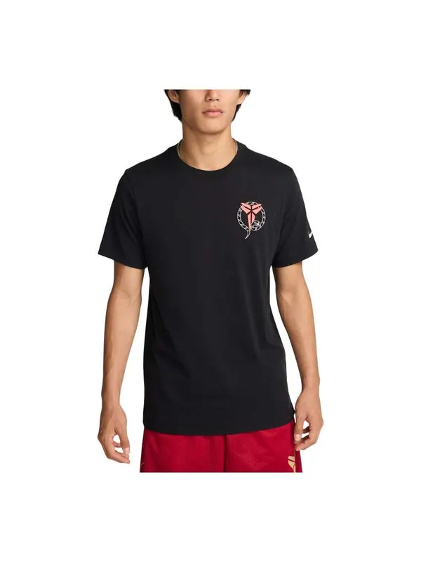 Футболка dri-fit kobe stockings t-shirt asia sizing 'black' Nike — изображение 1 из 2, черный