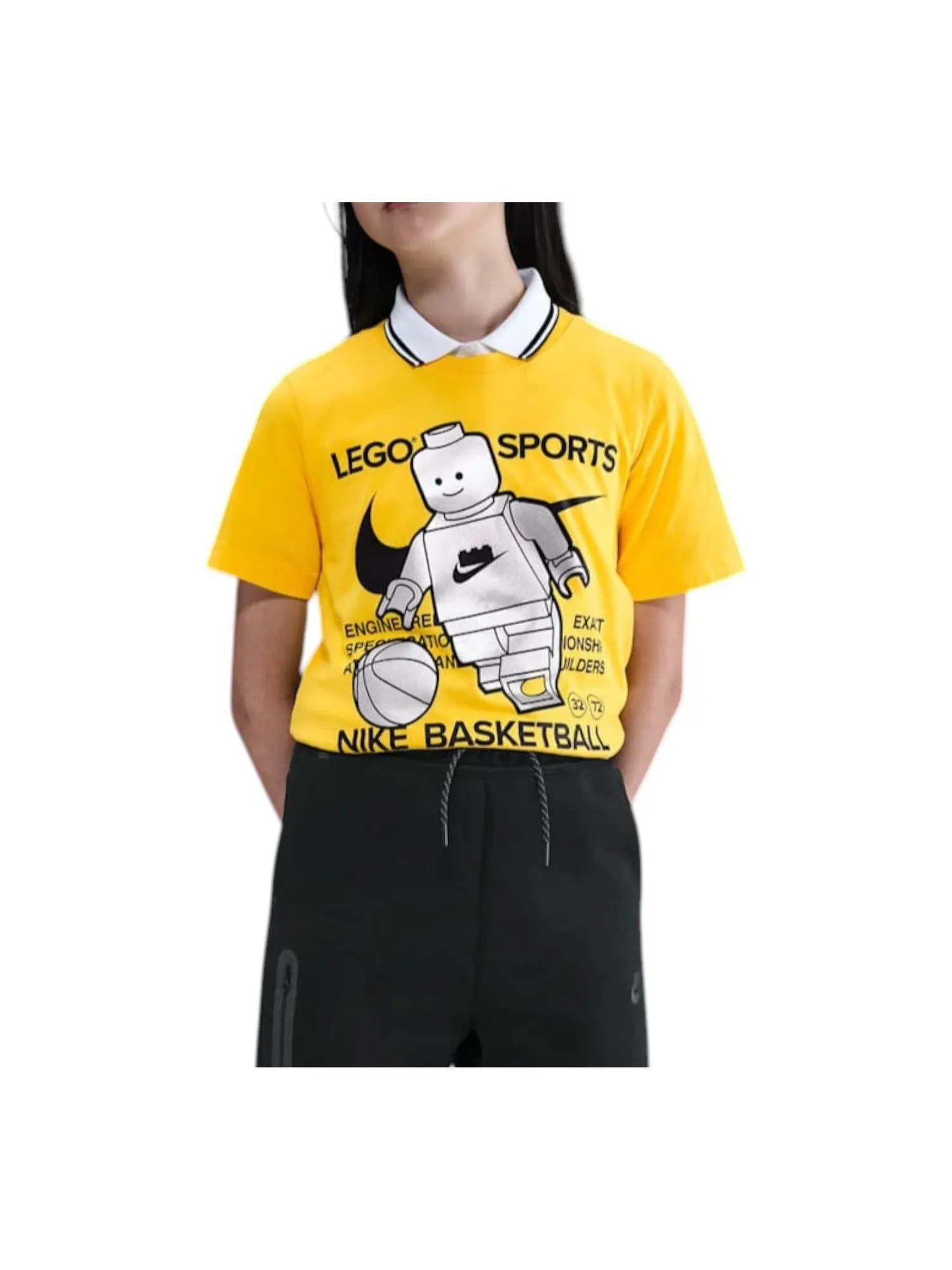 Футболка (GS) Nike x LEGO Collection T-Shirt 'Tour Yellow' — изображение 1 из 3, желтый