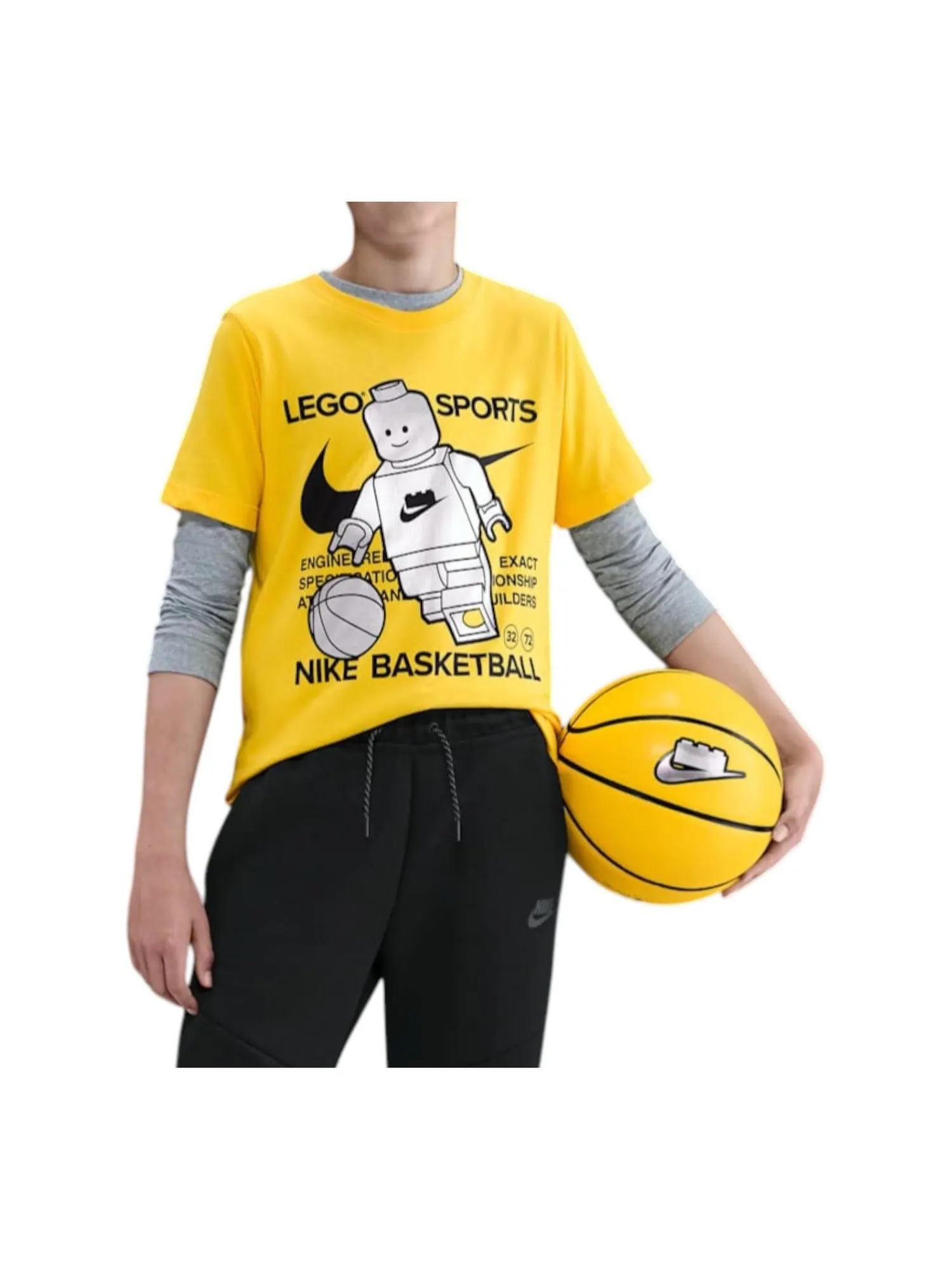 Футболка (GS) Nike x LEGO Collection T-Shirt 'Tour Yellow' — изображение 2 из 3, желтый